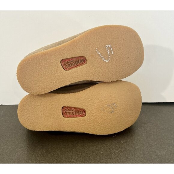 Clarks Wallabees Brown Suede Leather Toddlers 6.5M/W - Picture 8 of 8